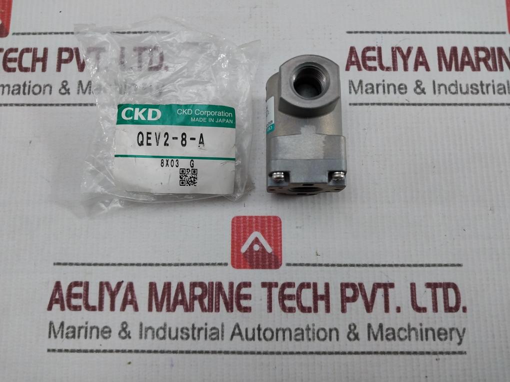 Ckd Qev2-8-a Quick Exhaust Valve 0.05-0.1 Mpa