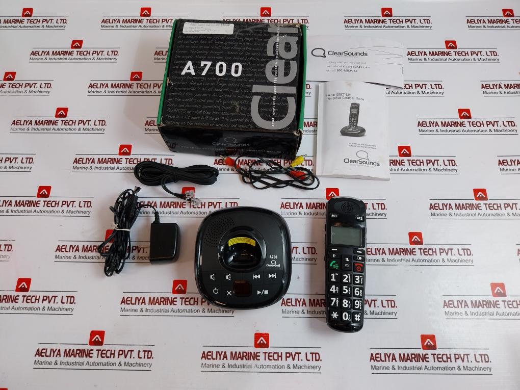 Clearsounds A700 Amplified Cordless Phone With Answering Machine Dect 6.0