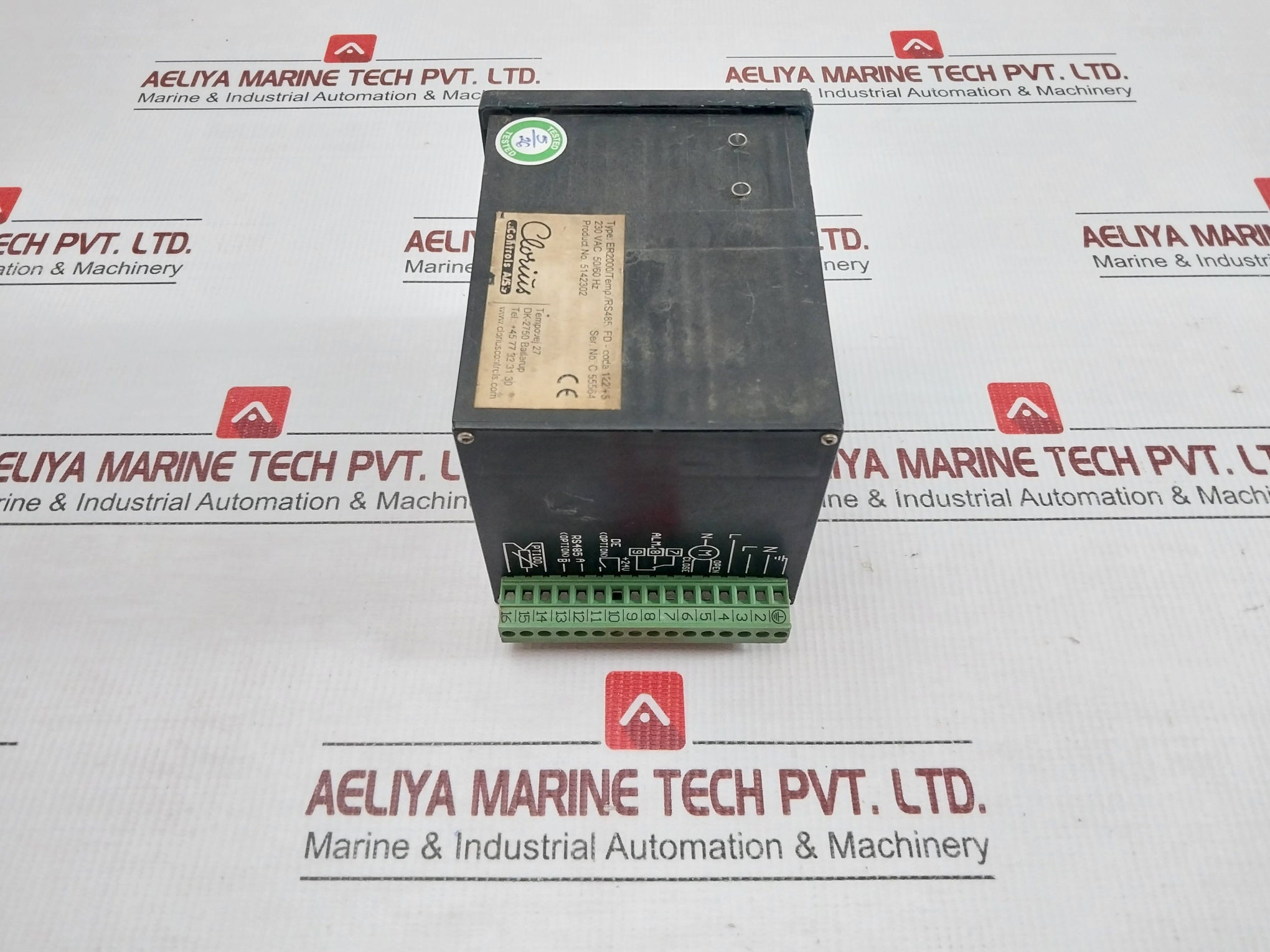 Er2000/Temp./Rs485 Temperature Controller 50/60Hz 230Vac Clorius Controls