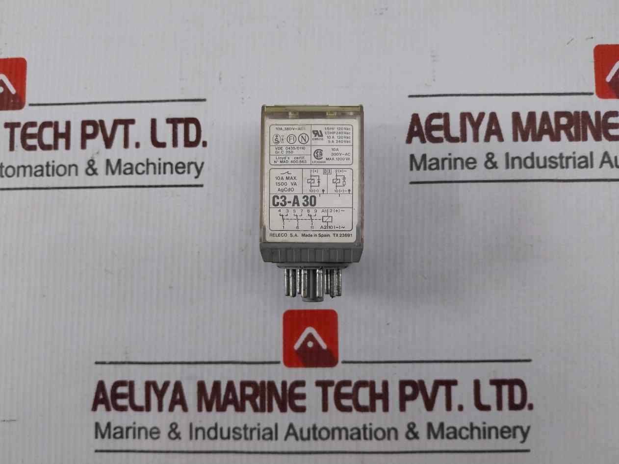 Comat C3-a 30 Changeover Industrial Pluggable Relay