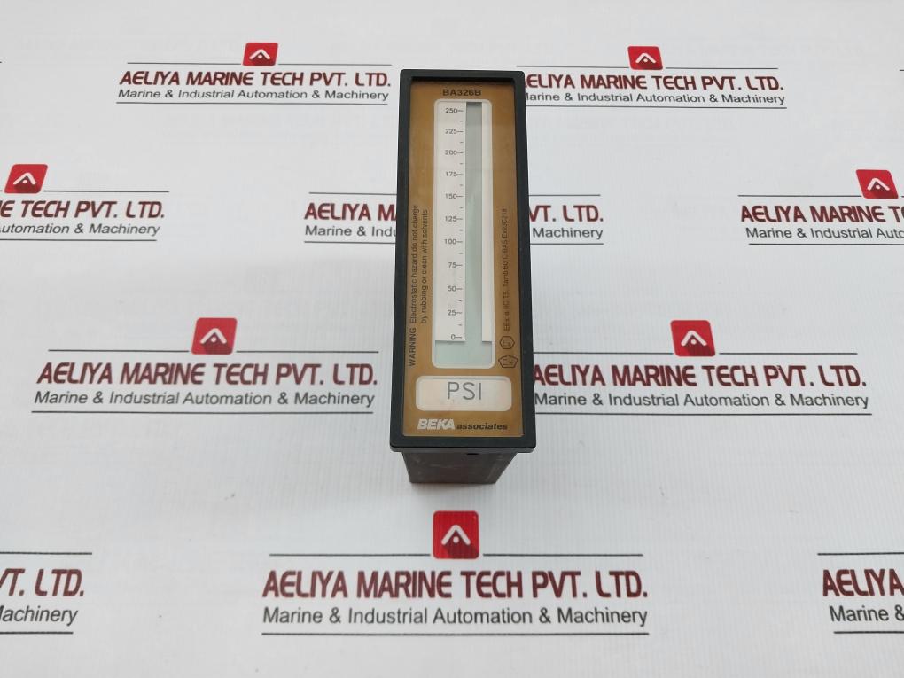 Combined Indicator Ba326B Beka Associates 4/20Ma 40V 000 To 250 Psi