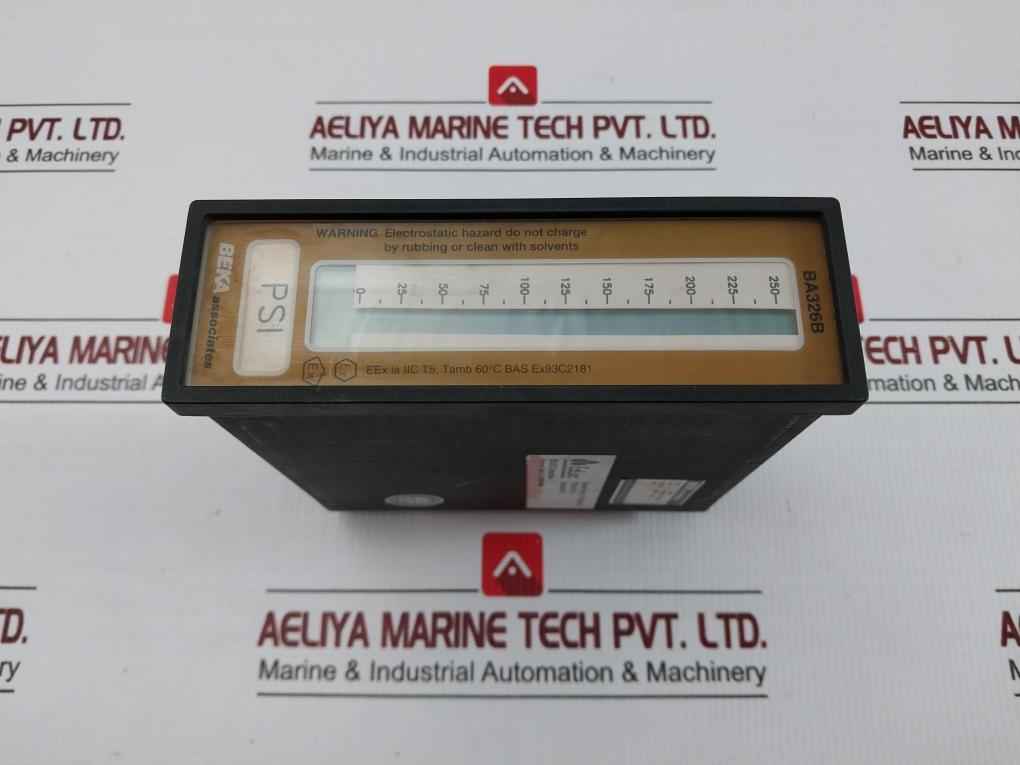 Combined Indicator Ba326B Beka Associates 4/20Ma 40V 000 To 250 Psi