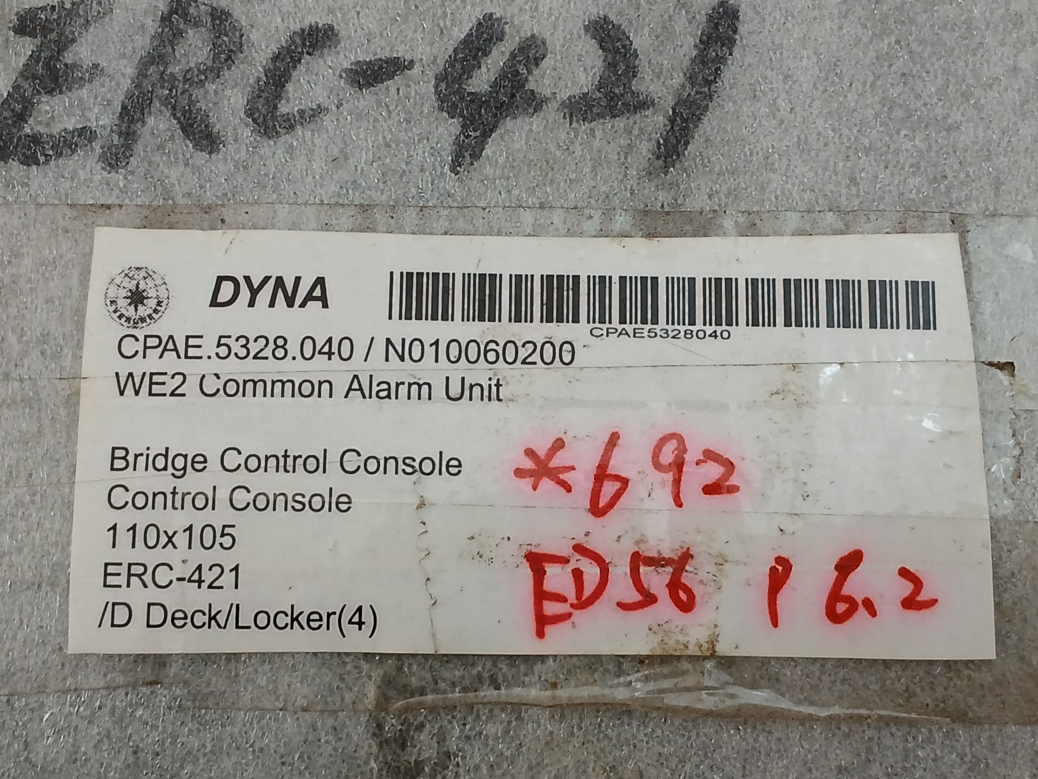 Common Alarm Unit Pcb Card Erc-421 Terasaki
