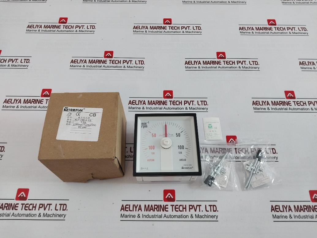 Complee Kly-c96-g-yg Rpm Meter Ac/Dc 24V Gb7676-98 Cat III/600V