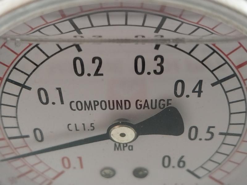 Compound Gauge Brand Daeshin Instrument -0.1 To 0.6 Mpa