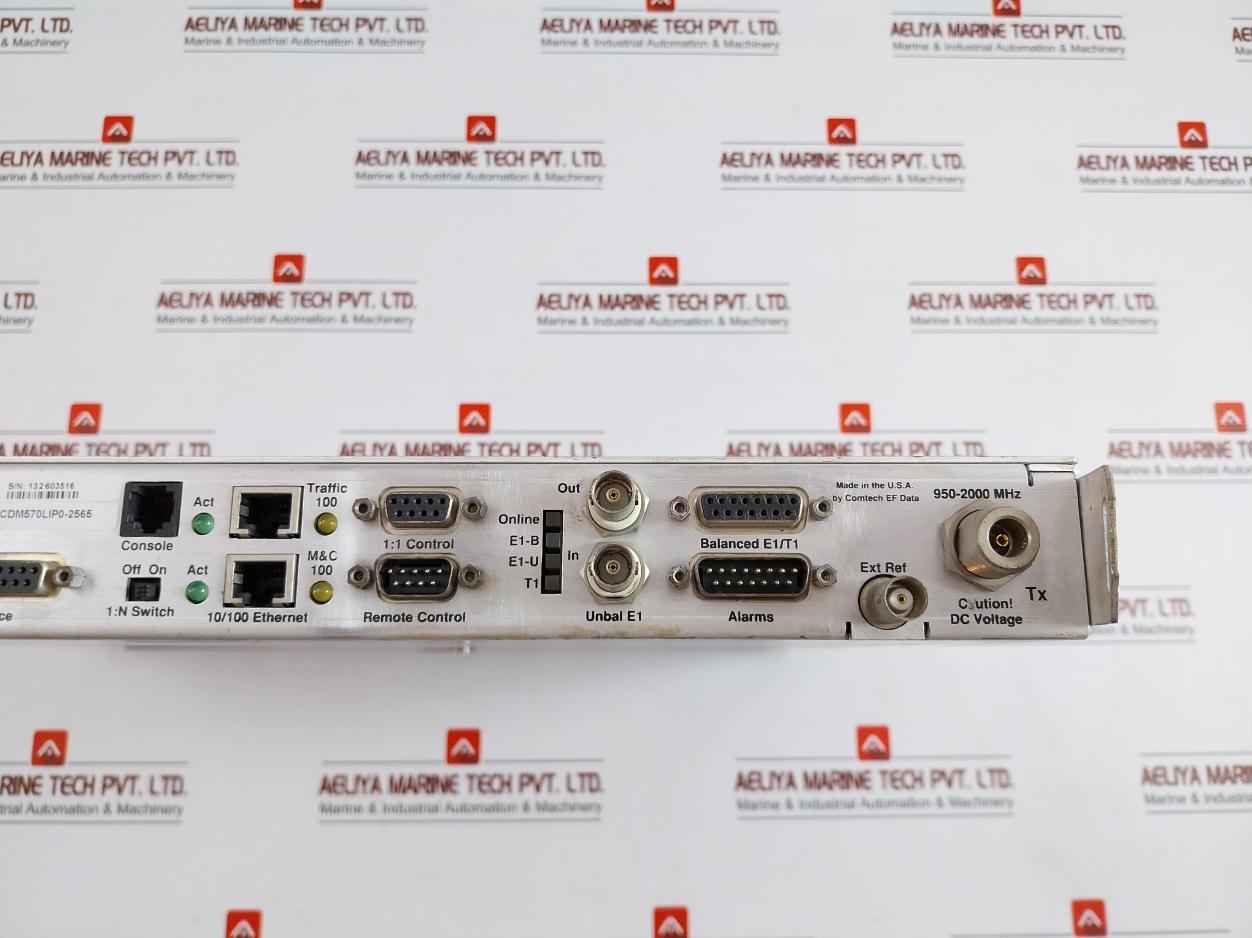Comtech Cdm-570L L-band Satellite Modem 950-2000 Mhz 100–250 Vac 50/60 Hz