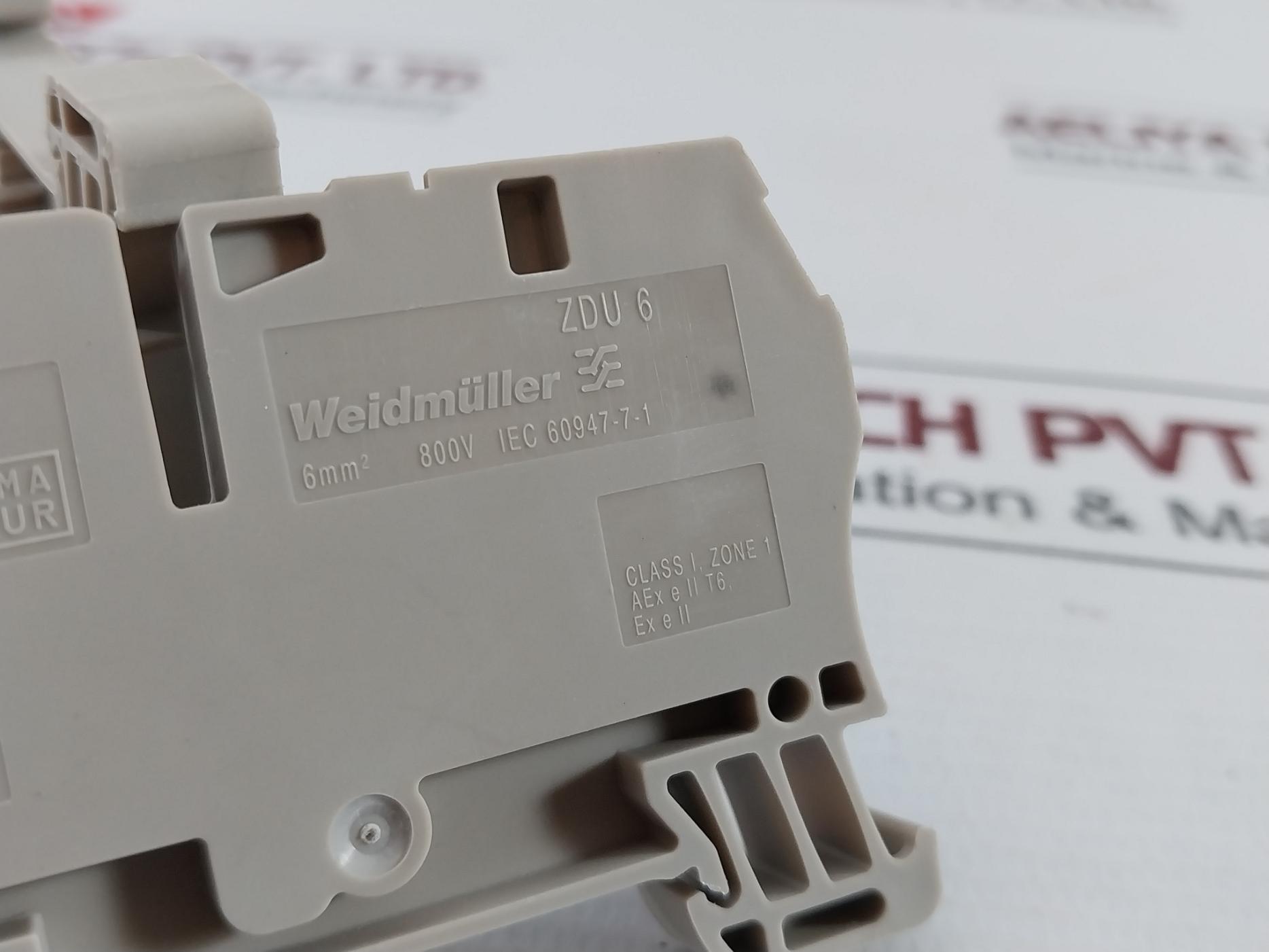 Terminal Block Weidmuller Zdu 6 (1 Box = 50 Pcs)