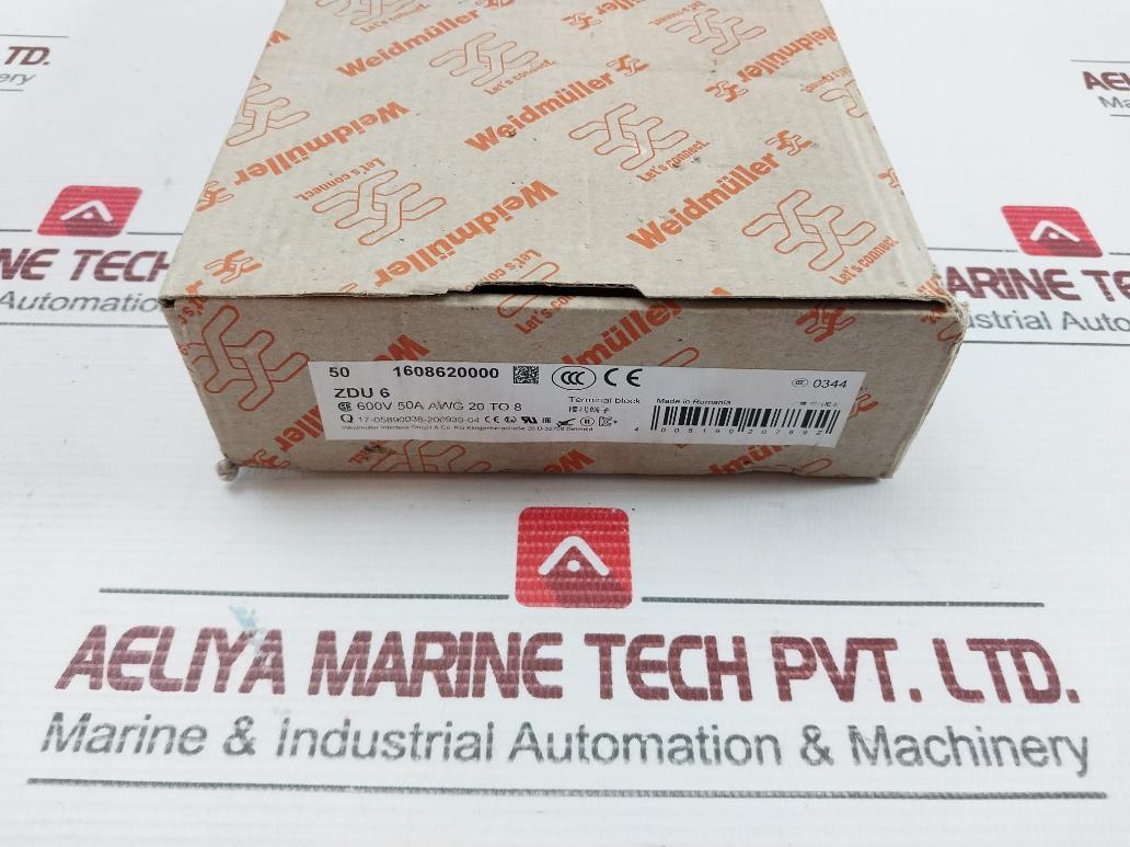 Terminal Block Weidmuller Zdu 6 (1 Box = 50 Pcs)