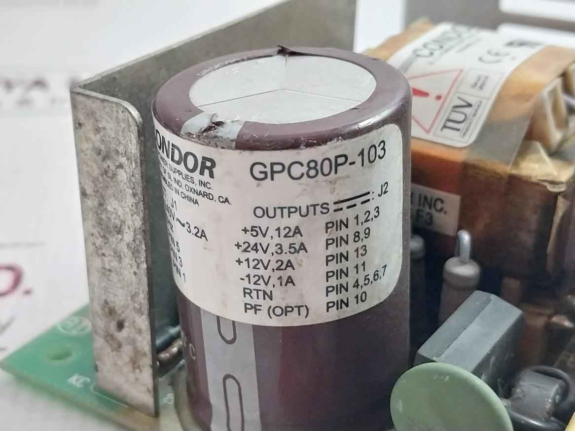 Condor Gpc80P-103 Dc Power Supply 100-240V/3.2A/50-60Hz