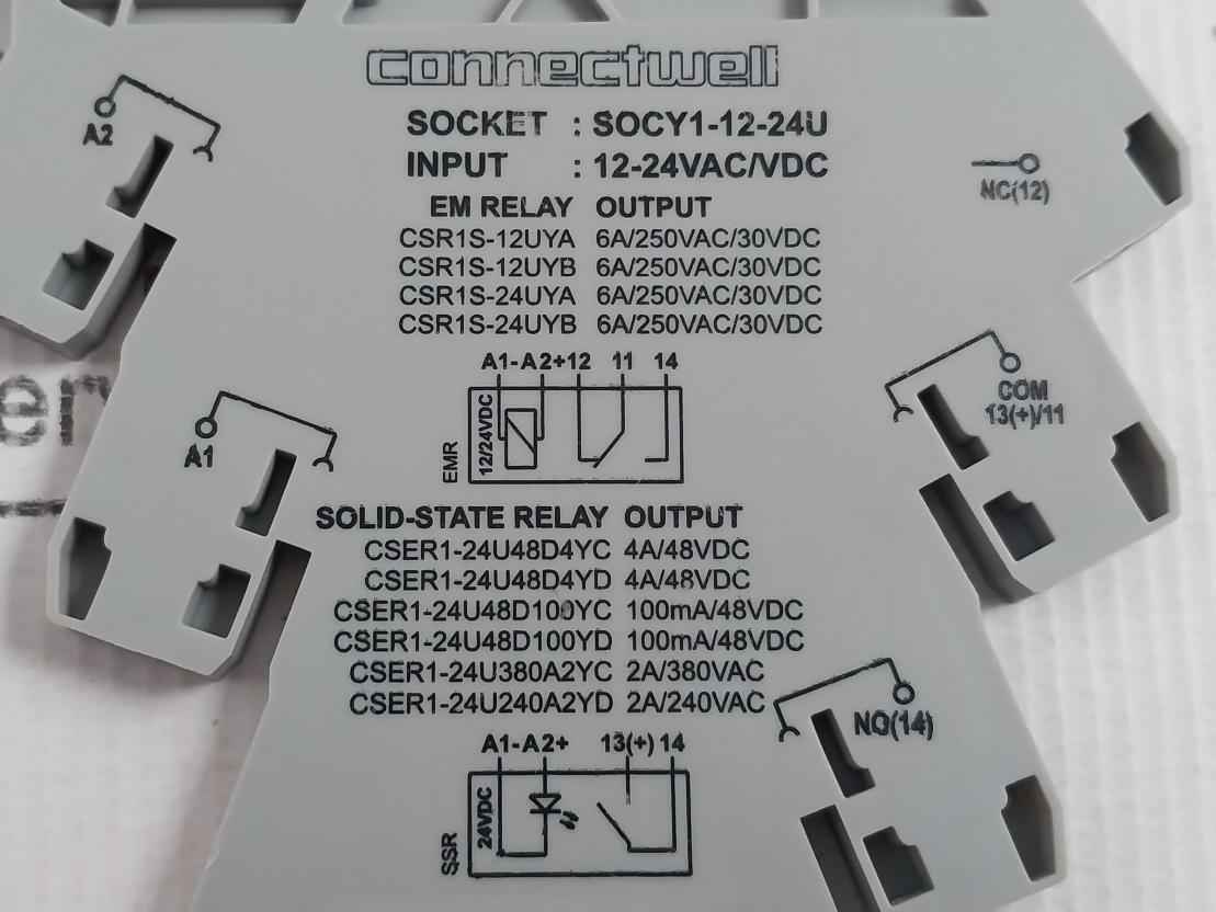 Connectwell Socy1-12-24u Relay Module 12-24vac