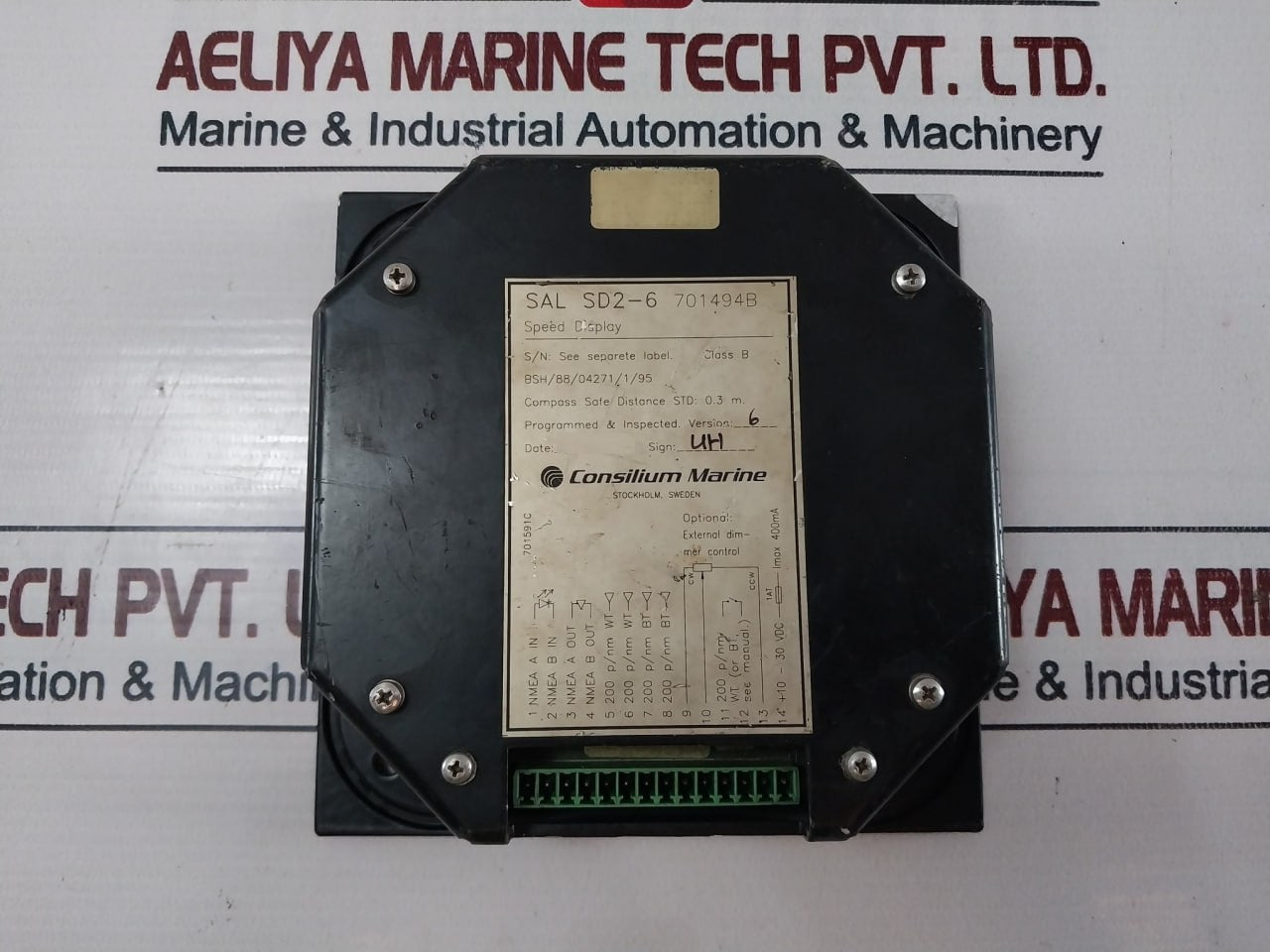 Consilium Marine Sal Sd2-6 Speed Log Display Bsh/88/04271/1/95