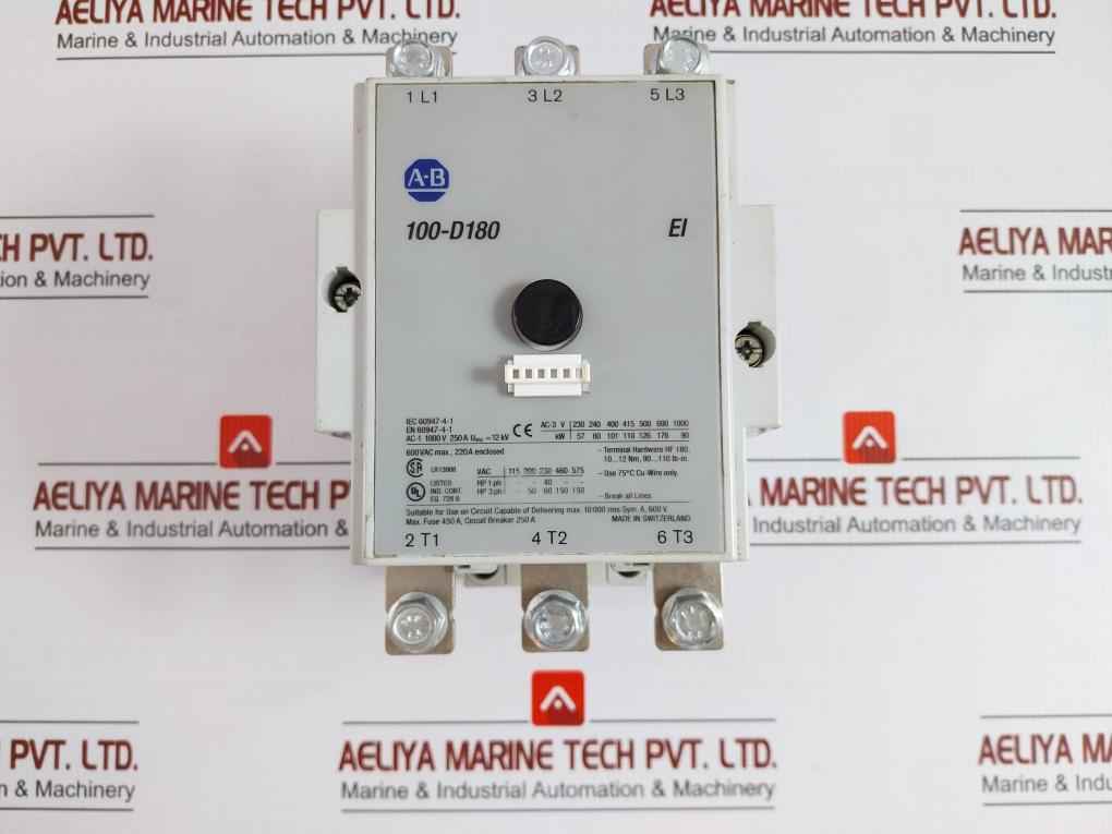 Contactor 100-d180 Ei Allen-bradley 1000V 250A 50/60 Hz