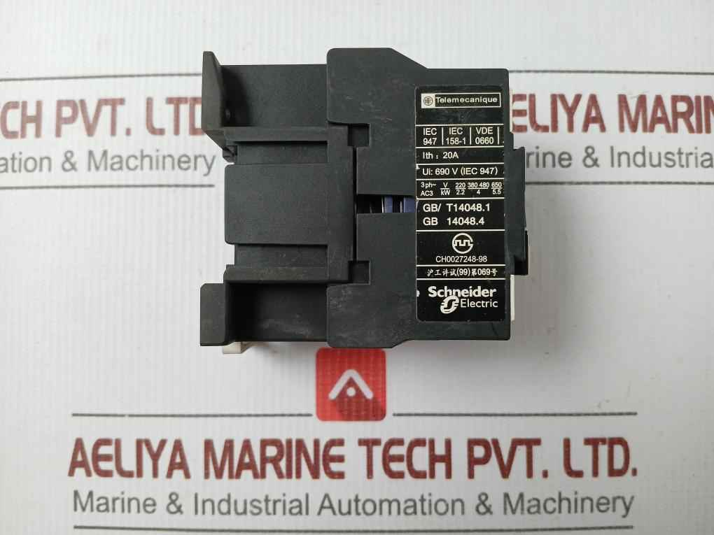 Contactor 20A 690V 50/60 Hz Telemecanique Lc1 D0901