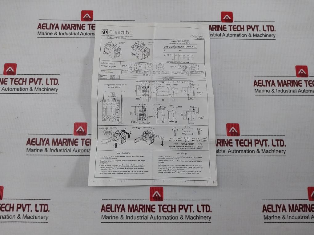 Contactor Relay Gh15Cr Ghisalba 690V/10A