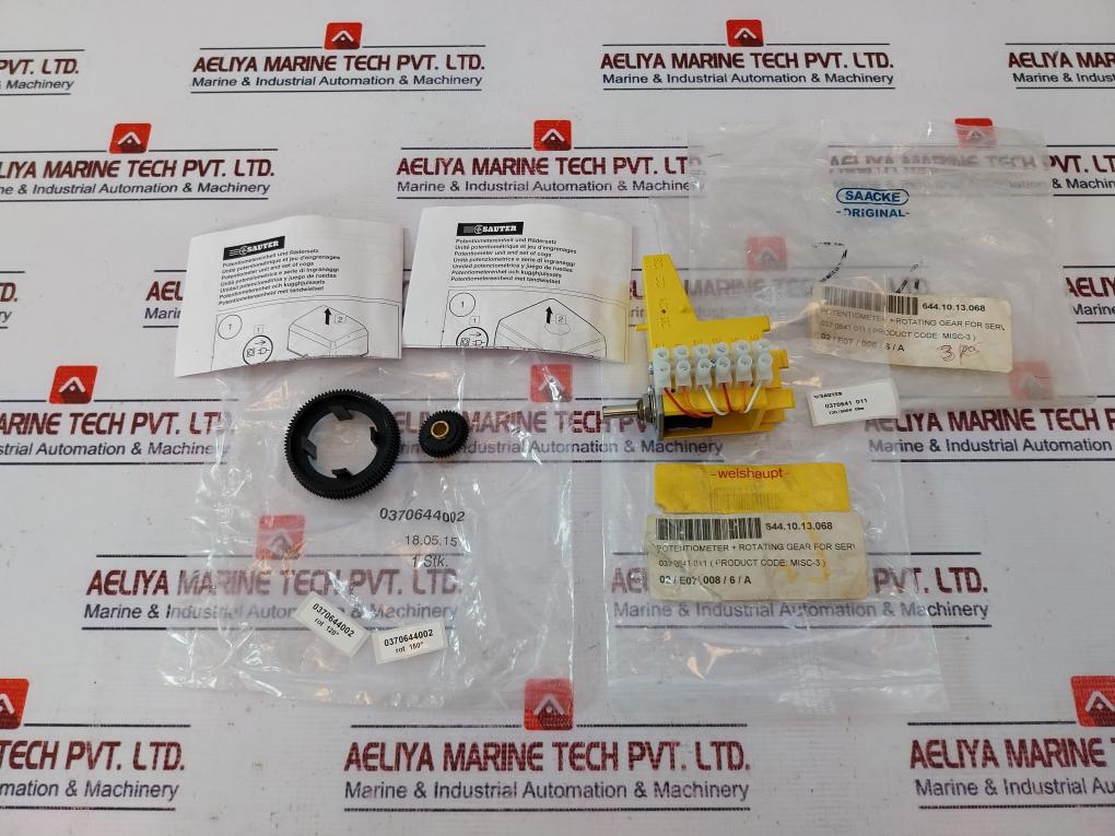 Sauter 0370644002 Potentiometer + Rotating Gear Pd2 210-130R/5Ko 4Fm
