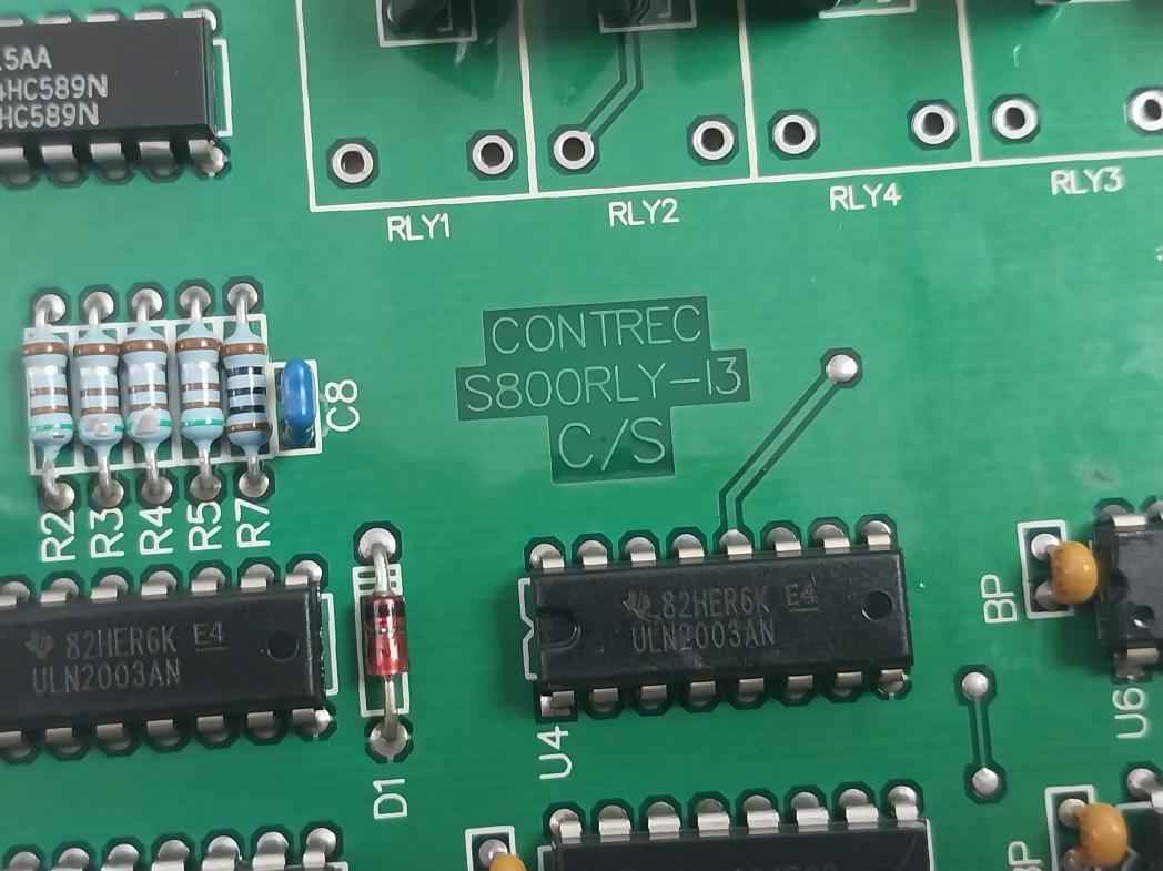 Contrec S800Rly-i3 Printed Circuit Board E257384 Gs-002