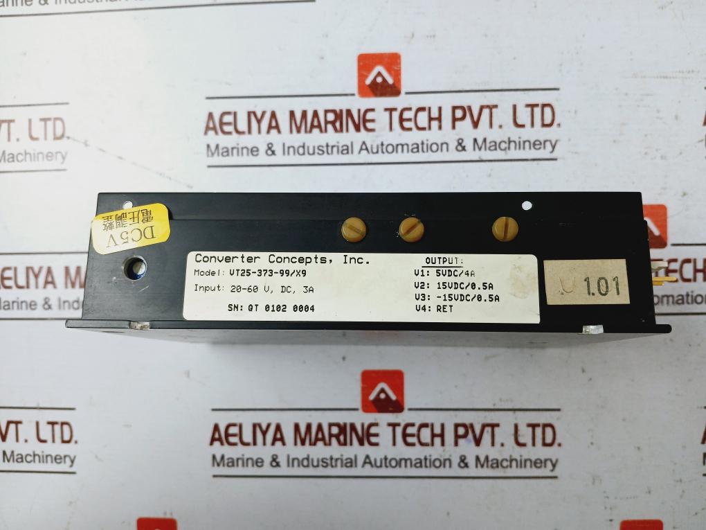 Converter Concepts Vt25-373-99/X9 Dc Converter 20-60V 5V -15V Output