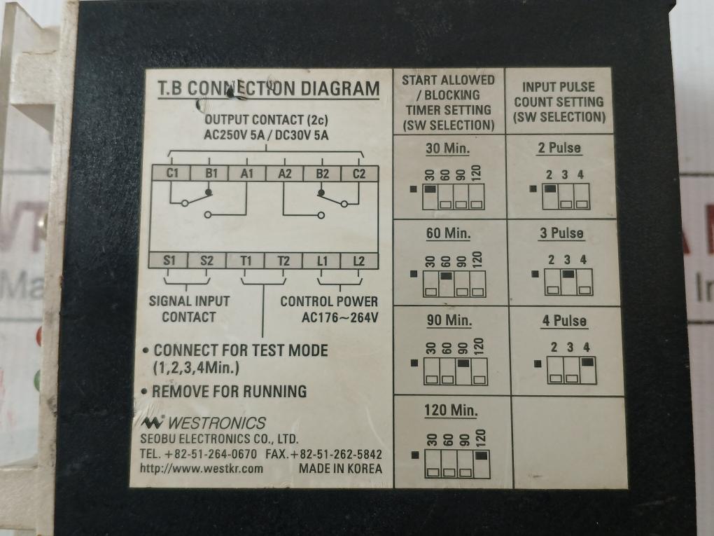 Count Relay Sbcr-203 Westronics Ac176-264V