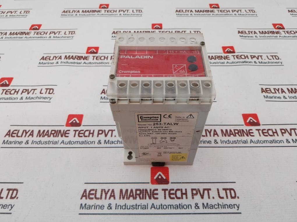 Crompton 253-talw Current Transducer 100-250V 60Hz