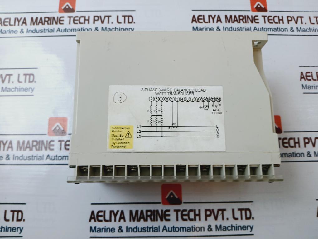 Crompton 256-twlw 3-phase 3-wire Balanced Load Watt Transducer 60Hz