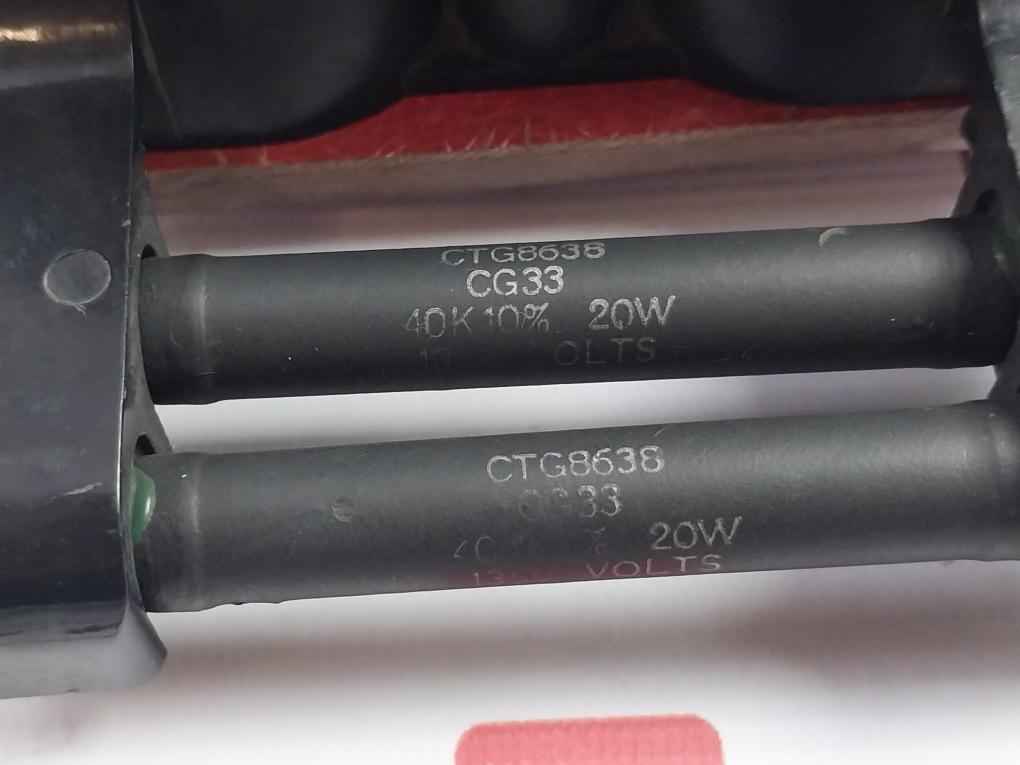 Ctg8638 Fuse Block Assembly Cg33 40K 10% 20W, 1350 Volts 40Ω