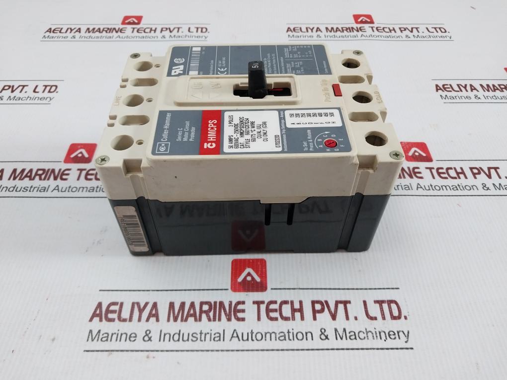 Cutler-hammer-50Amps-600Vac-250Vdc-Hmcps-Motor-Circuit-Protector-Hmcps050K2C-209687-8