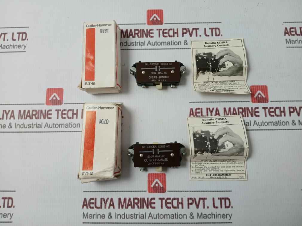 Cutler-hammer C320Ka1 Auxiliary Contact New