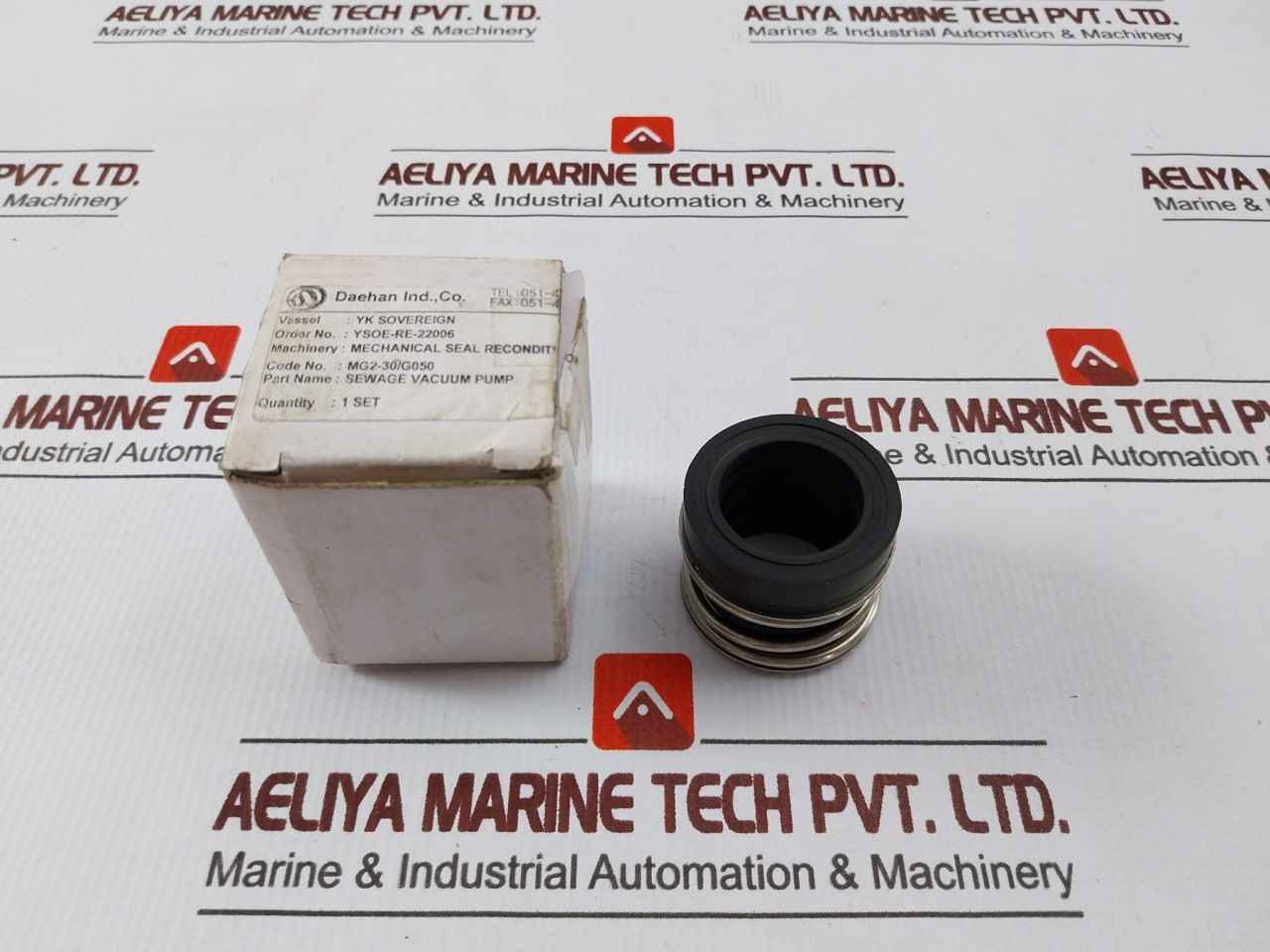 Daehan Mg2-30/G050 Mechanical Seal Set For Sewage Vacuum Pump Ysoe-re-22006