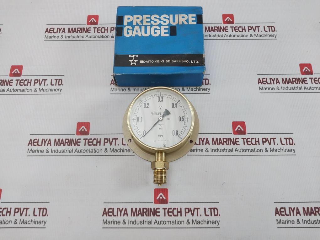 Daito Keiki Bs Pressure Gauge 0-0.6 Mpa 100mm