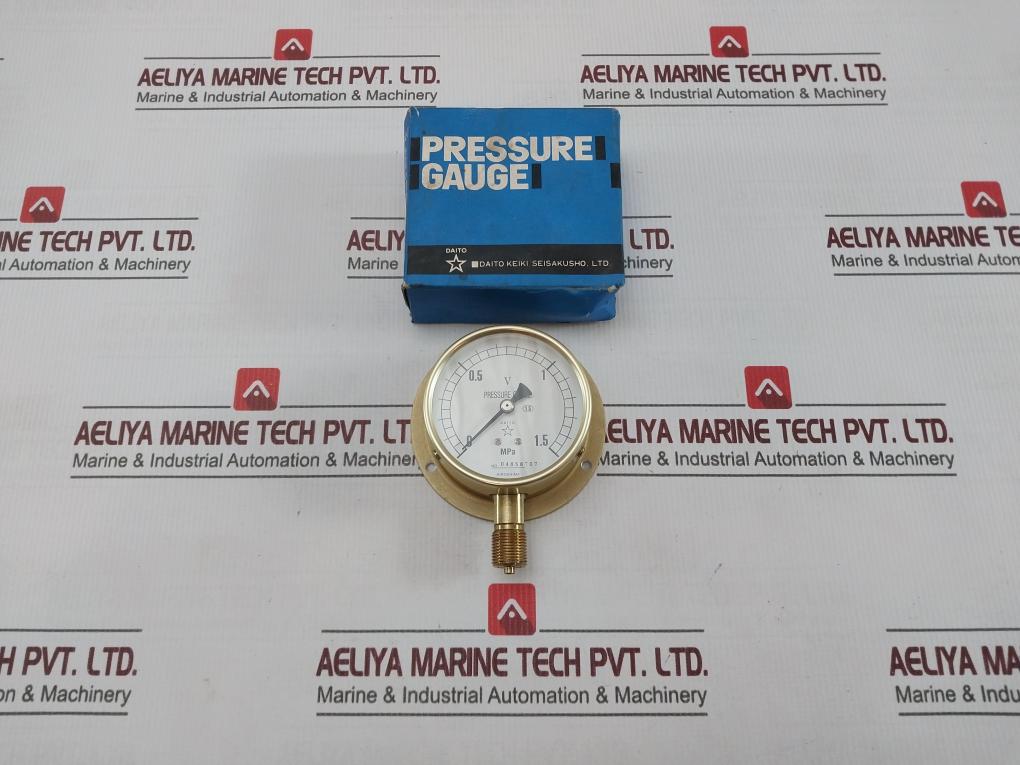 Daito Keiki Bu Pressure Gauge 0-1.5 Mpa 75 Mm