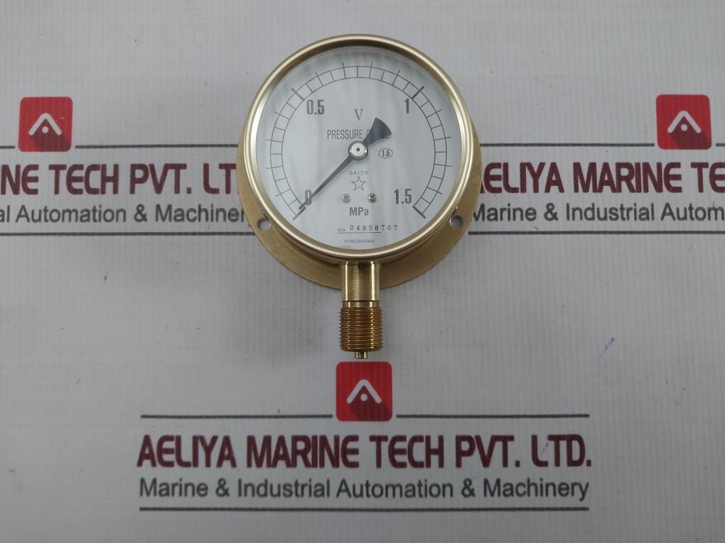 Daito Keiki Bu Pressure Gauge 0-1.5 Mpa 75 Mm