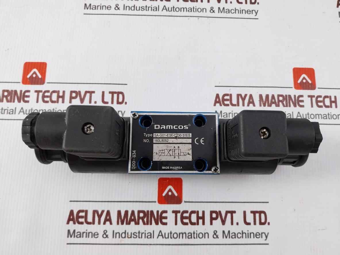 Damcos Sa-g01-e3X-c230-31Es Solenoid Operated Directional Control Valve 220V