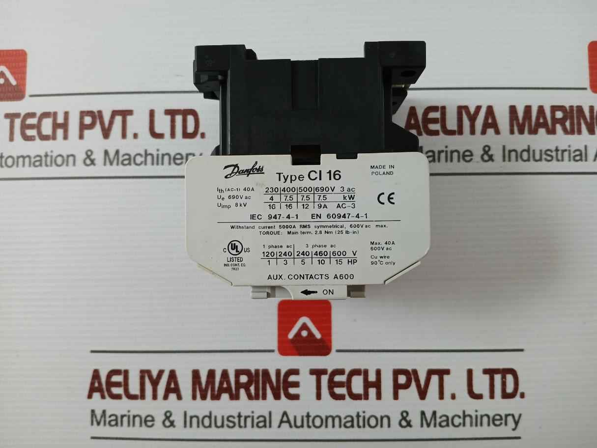 Danfoss Ci 16 Contactor 690Vac/40A