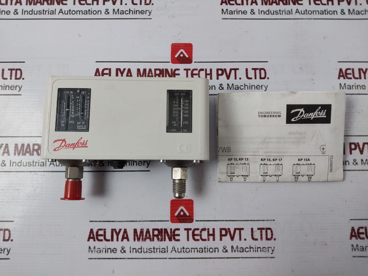 Danfoss KP 15 Dual Pressure Control Switch 10 TO 55 PSI A0858-02 8-32 Bar