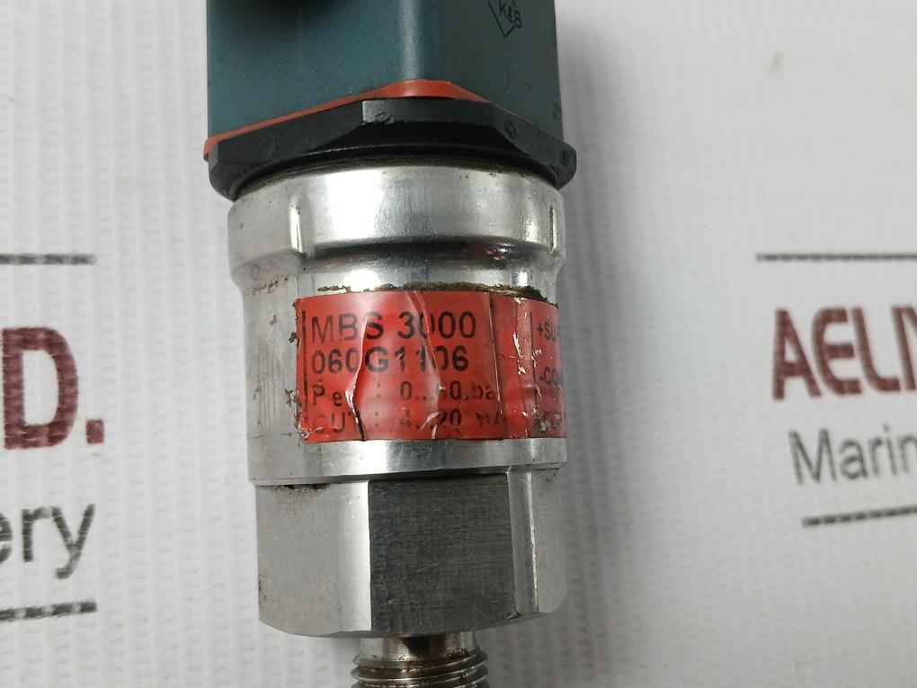 Danfoss Mbs 3000 Pressure Transmitter 10-30V/0-60 Bar/4-20 Ma