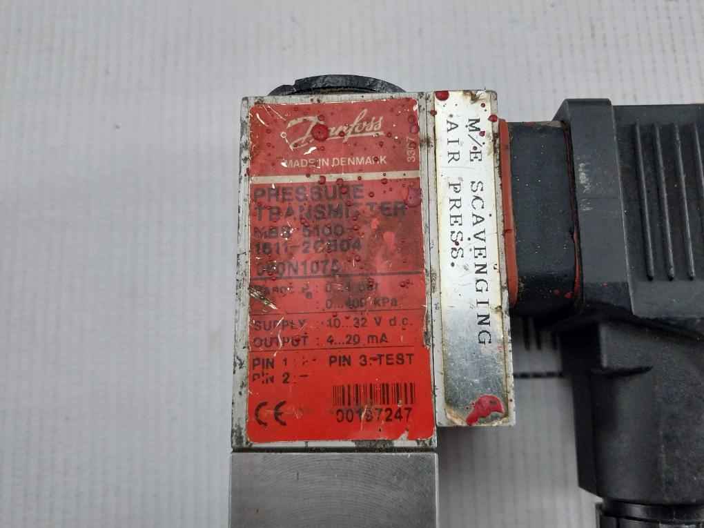 Danfoss Mbs 5100 Pressure Transmitter 0 Bar-4 Bar/10-32Vdc
