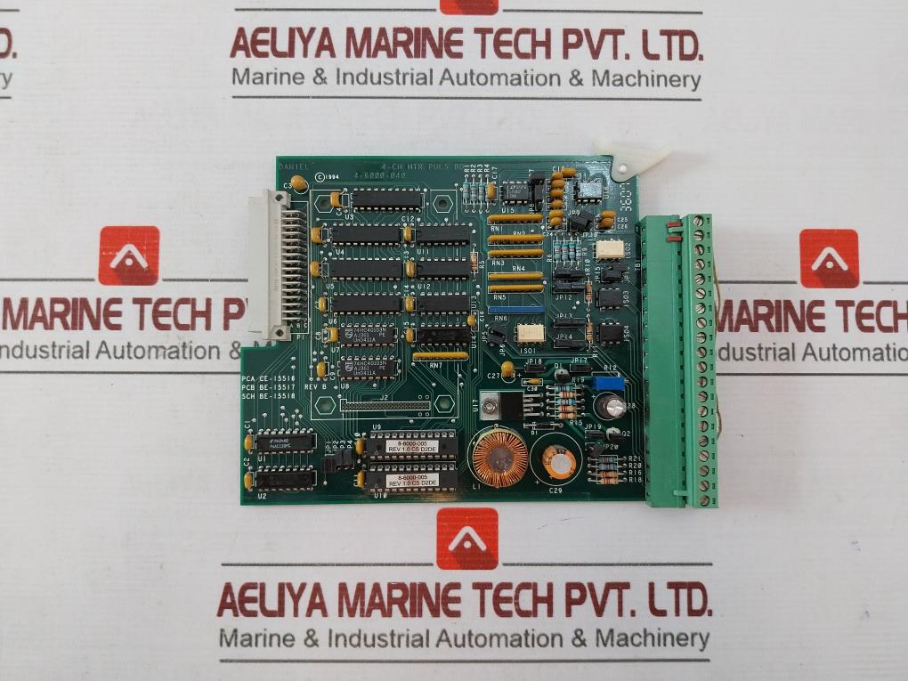 DANIEL 4-6000-040 4-Channel Meter Pulse Board Rev B 8-6000-005 PCA