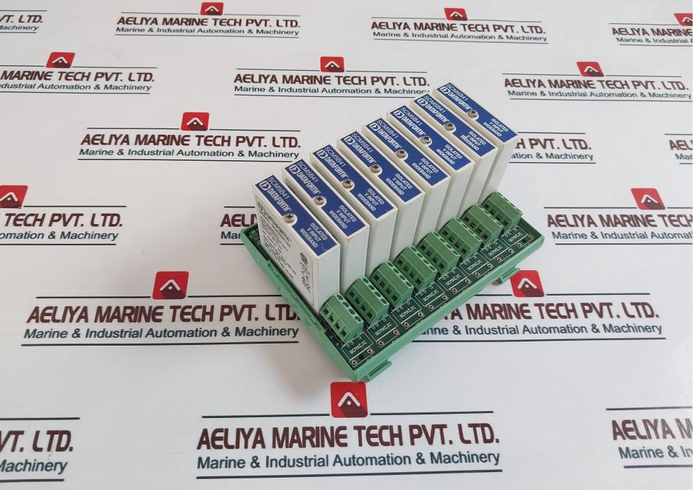 Dataforth Scm5B41-02 Voltage Input Module W/ Scmpb07-3 Backpanel