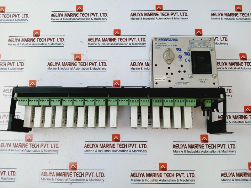 Dataforth Scmpb01 16 Channel Analog I/o Backpanel W/ 15 I/o Plcs + Power Supply