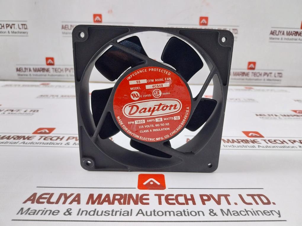 Dayton 4C548 Ac Axial Fan 115V Ac