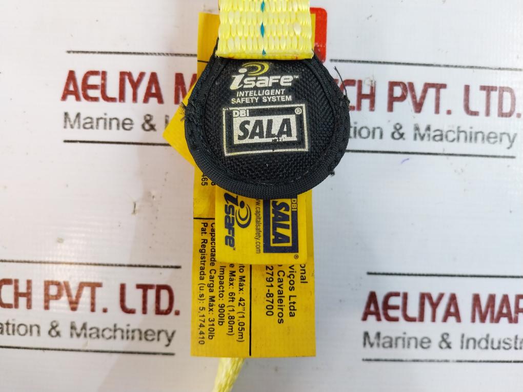 Dbi Sala 1240006 Shock Absorber Lanyard Length-6ft Snap Hook Anchor Connection