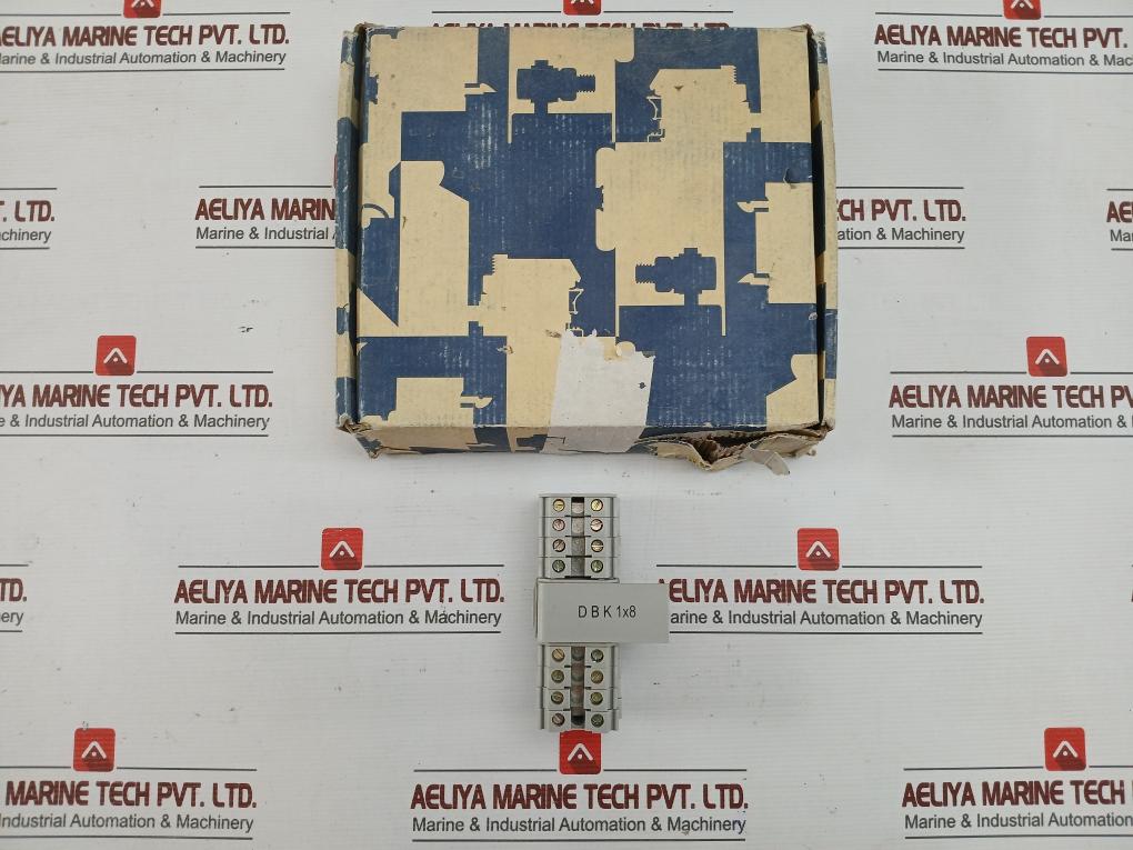 Dbk 1X8 Terminal Distribution Block Elmex 800V 57A(1 Box = 9 Pcs)