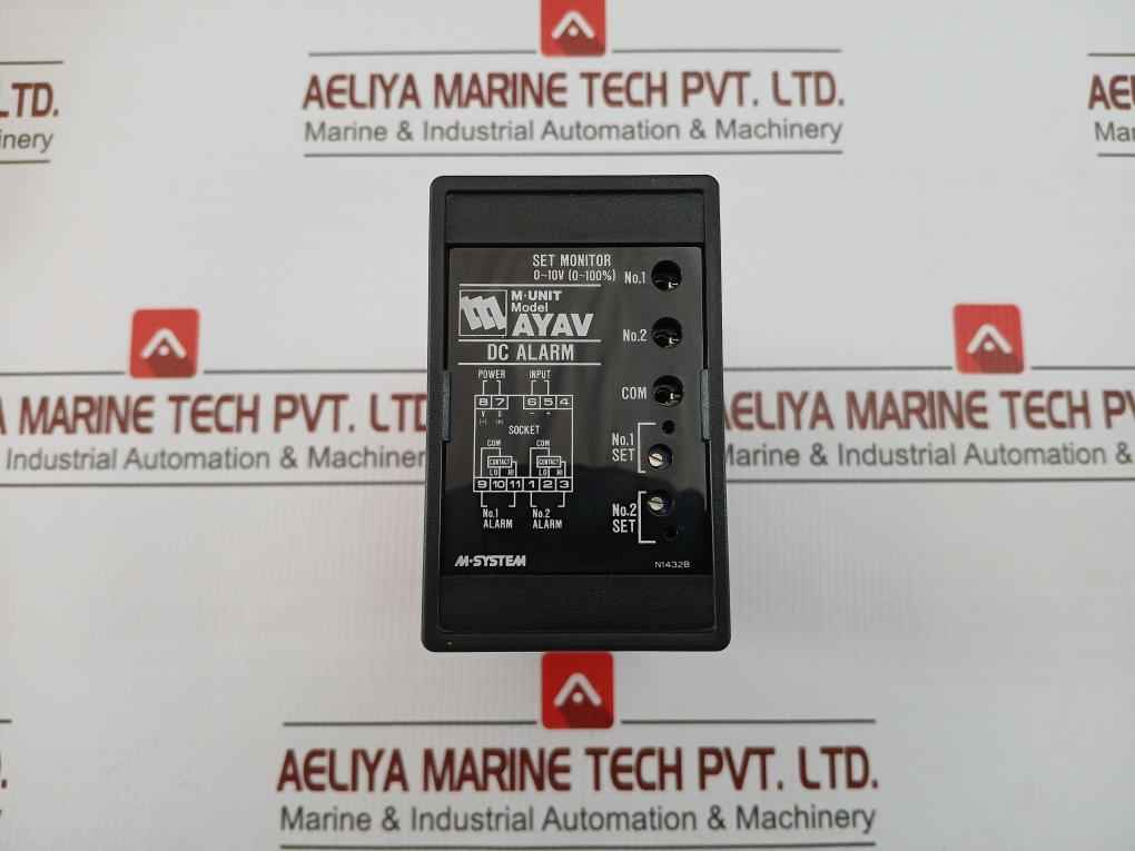 Dc Alarm Unit Input: 4-20Ma Dc(250Ohm) M-system Ayav-a12-h