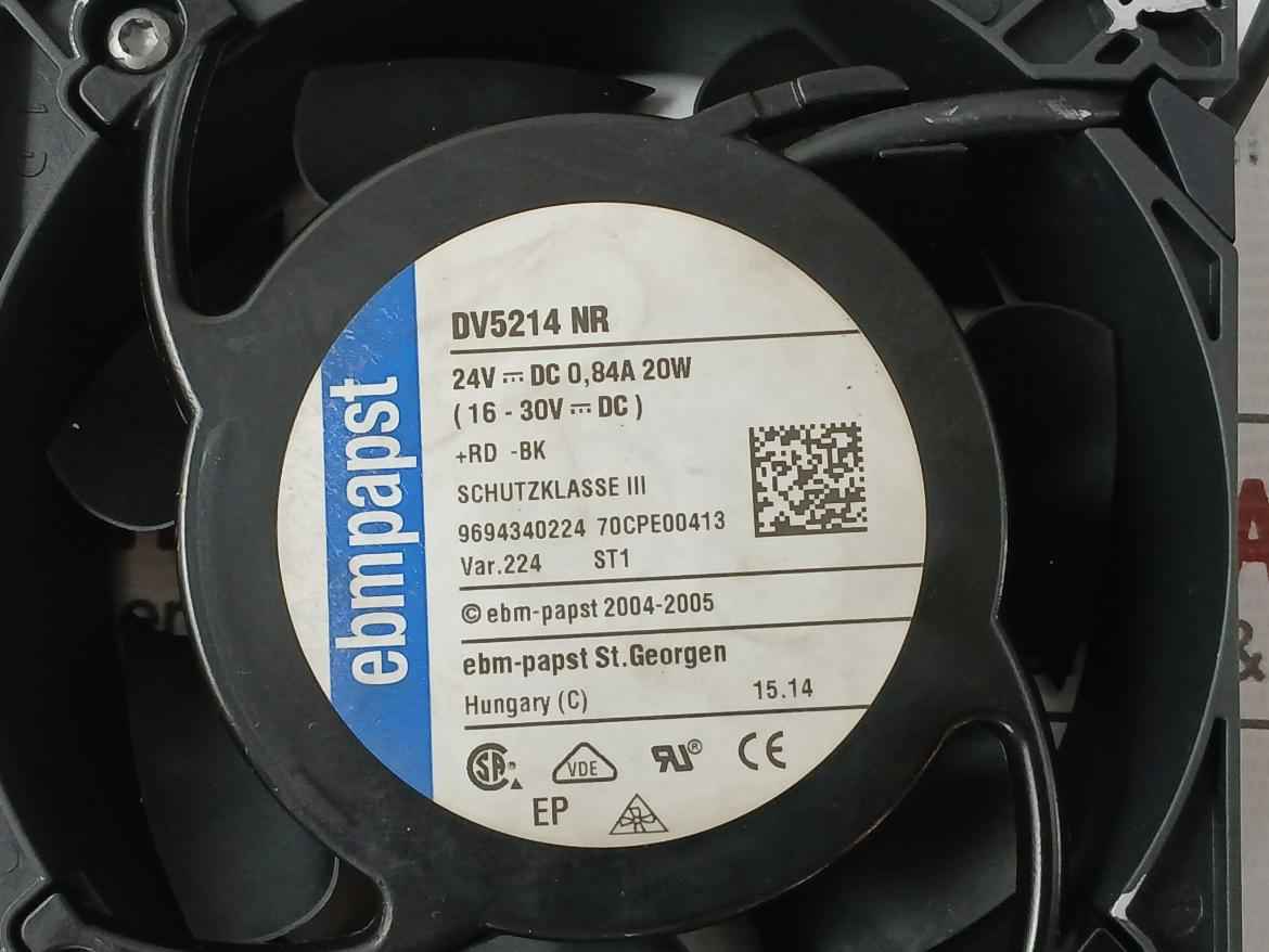 Dc Axial Fan Dv5214 Nr Brand Ebm Papst 24Vdc 20W