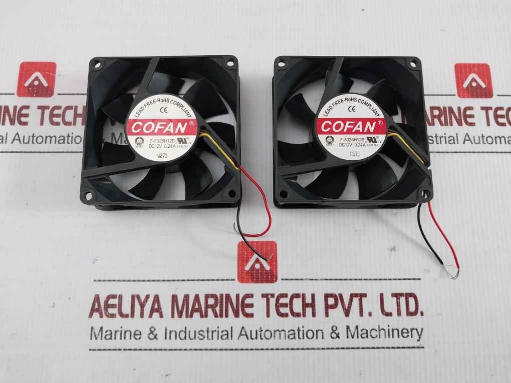Dc Brushless Fan F-8025H12B Cofan 12V Dc 0.24A