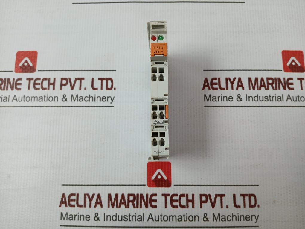 Dc Power Supply Module With Fuse Holder And Diagnostics 24Vdc 10A Wago 750-610