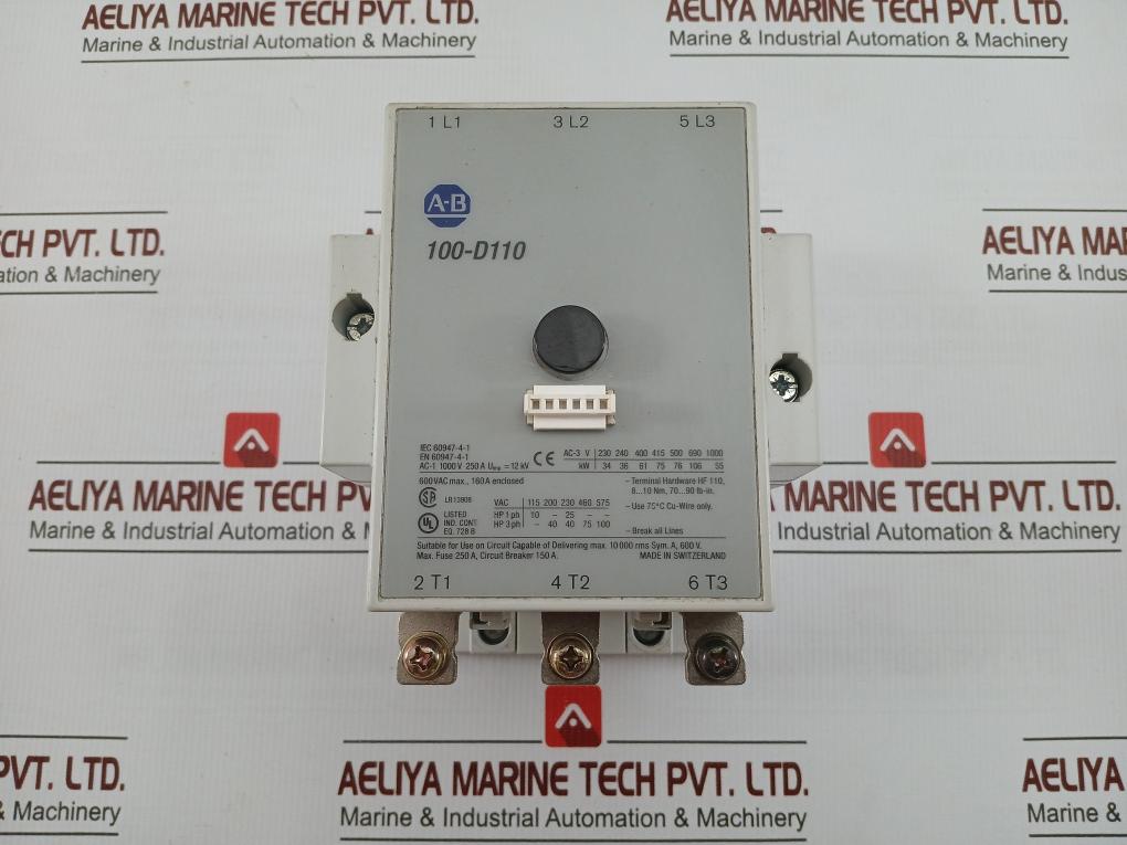 Definite Purpose Contactor 230V 50-60/Hz Allen-bradley 100-d110