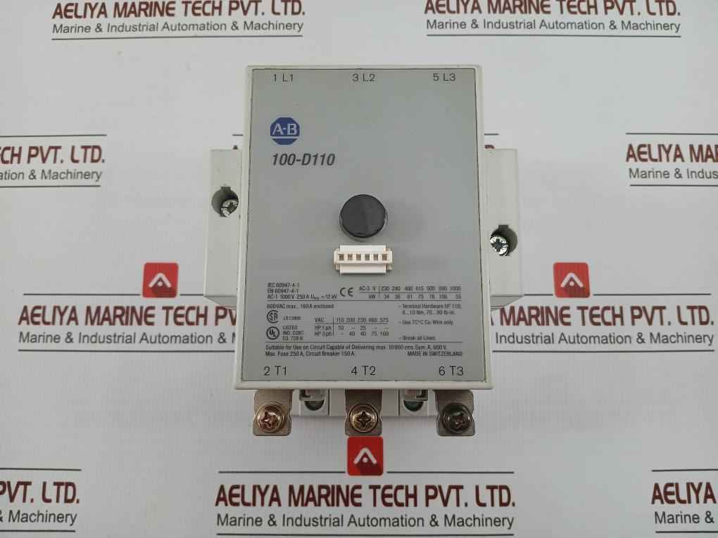 Definite Purpose Contactor 230V 50-60/Hz Allen-bradley 100-d110