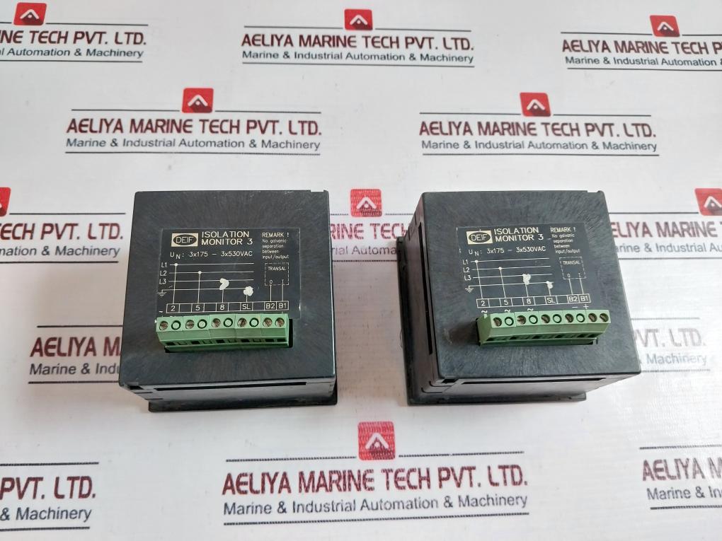 Deif 0-10 MΩ Isolation Monitor Analog Panel Meter 3x175 – 3x530vac