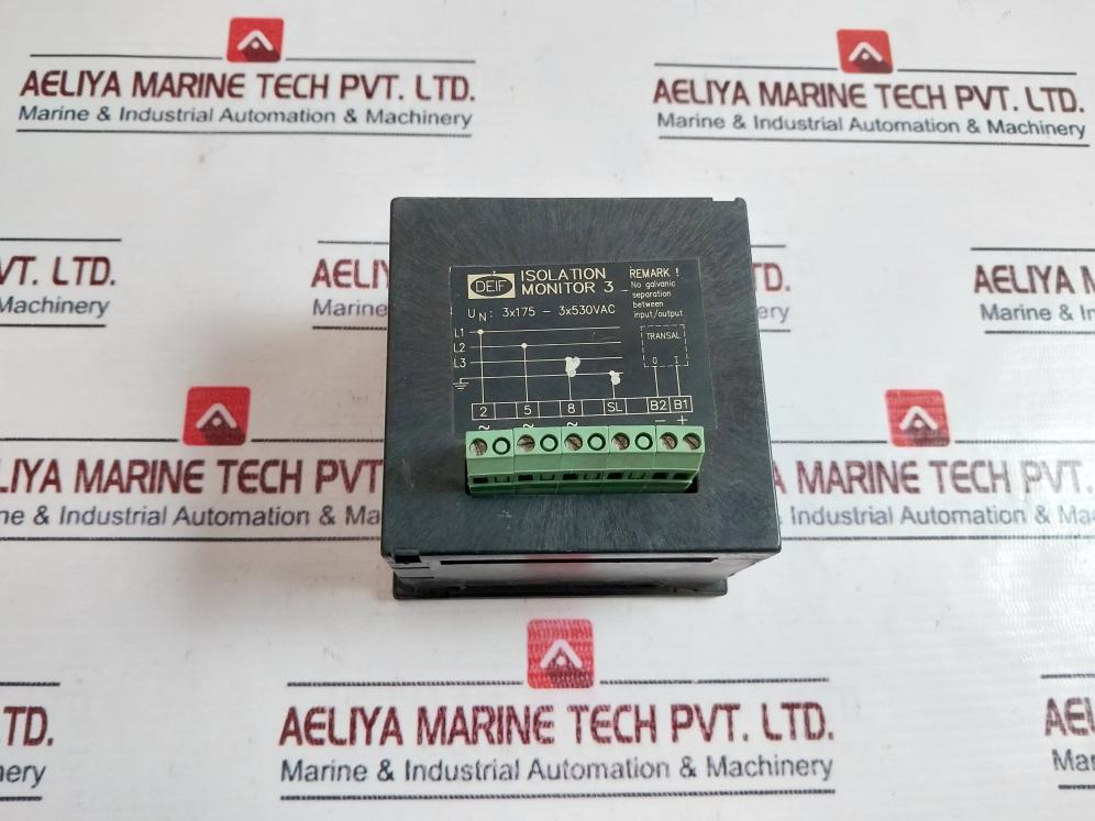 Deif 0-10 MΩ Isolation Monitor Analog Panel Meter 3x175 – 3x530vac